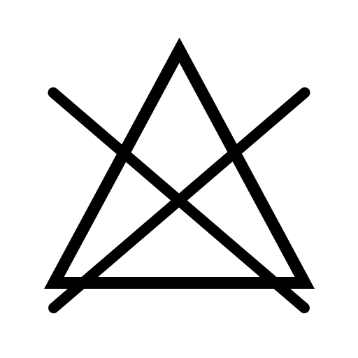 Toler ikke chlorblegning Toler ikke chlorblegning